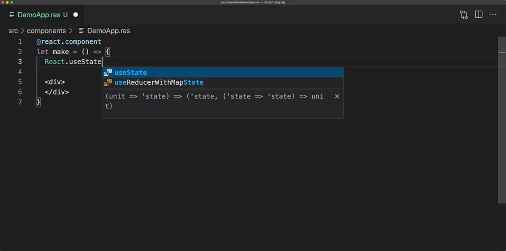 ReScript editor tooling